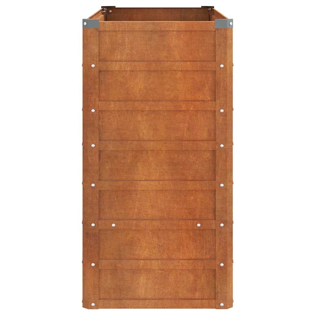 vidaXL Jardinière surélevée rouille 100x40x77 cm Acier Corten