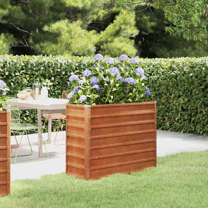 vidaXL Jardinière surélevée rouille 100x40x77 cm Acier Corten