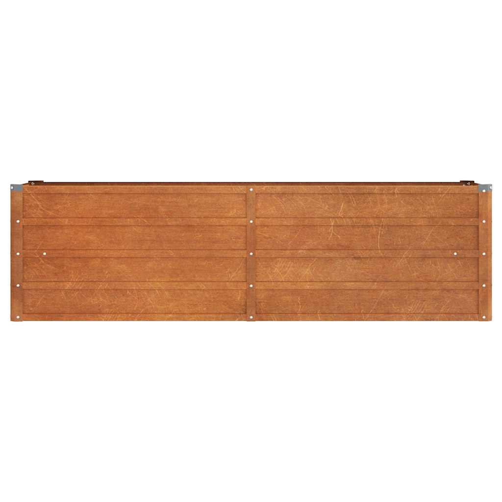 vidaXL Jardinière surélevée rouillée 160x40x45 cm Acier Corten