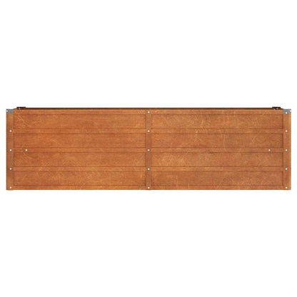 vidaXL Jardinière surélevée rouillée 160x40x45 cm Acier Corten