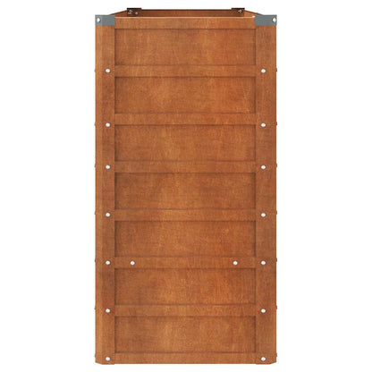 vidaXL Carré potager rouillé 160x40x77 cm Acier Corten