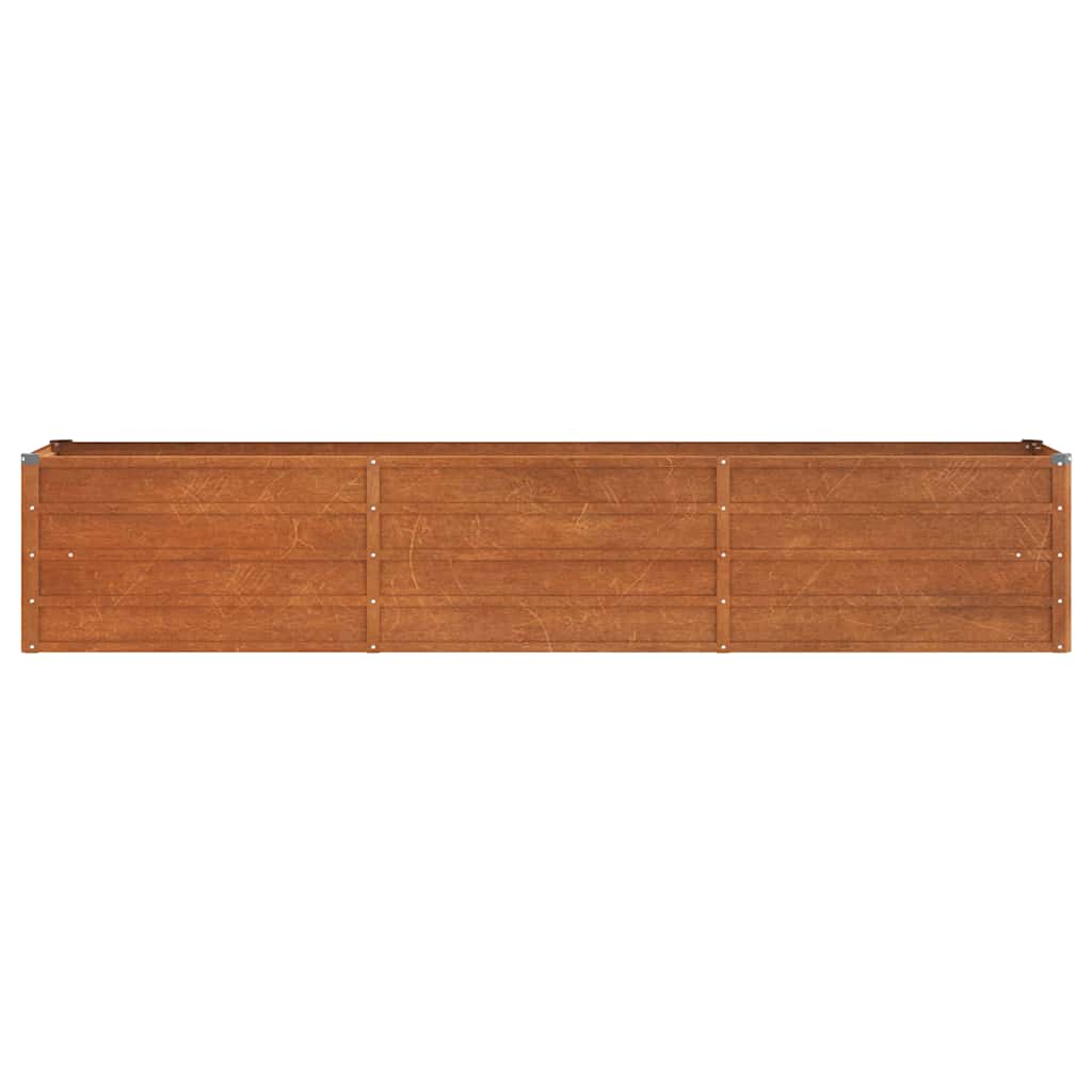 vidaXL Carré potager Rouille 240x40x45 cm Acier Corten