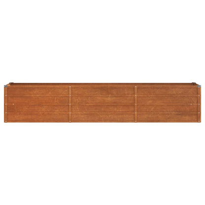 vidaXL Carré potager Rouille 240x40x45 cm Acier Corten