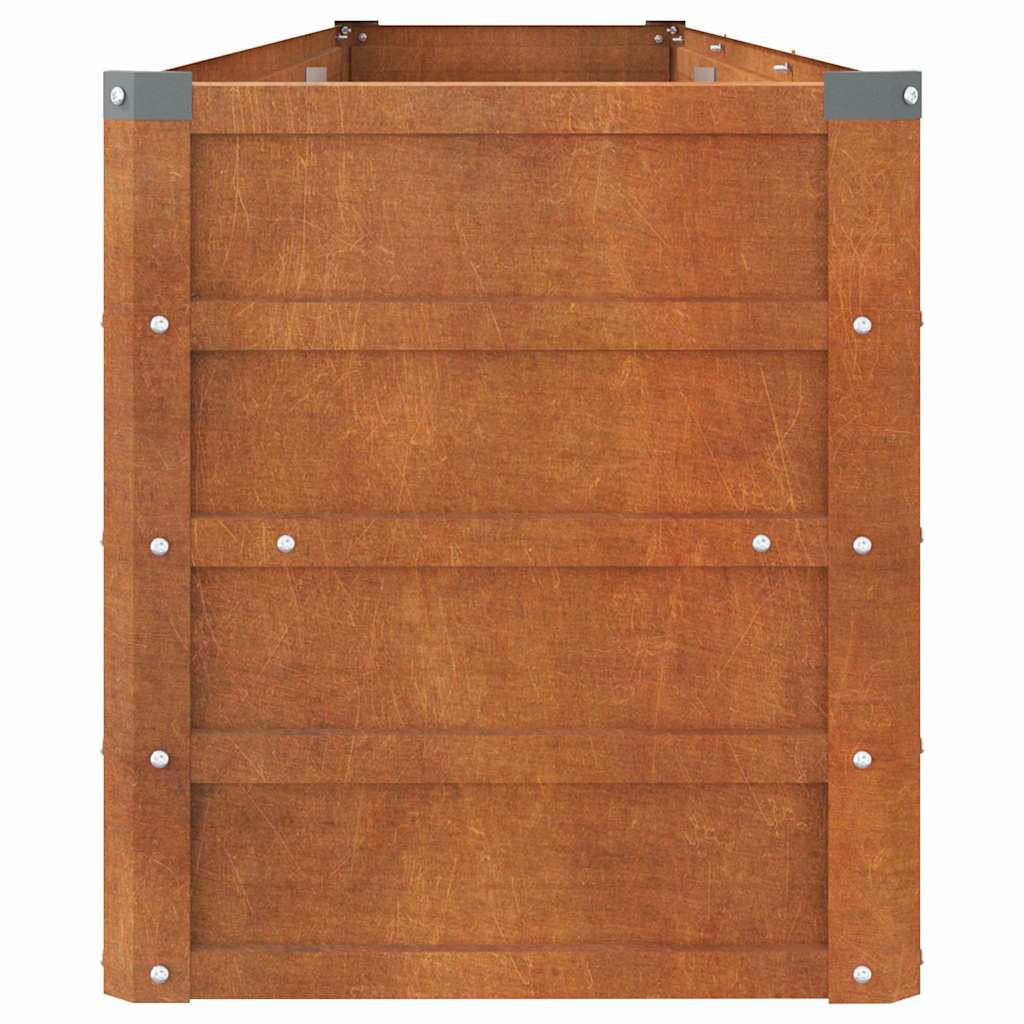 vidaXL Carré potager Rouille 240x40x45 cm Acier Corten