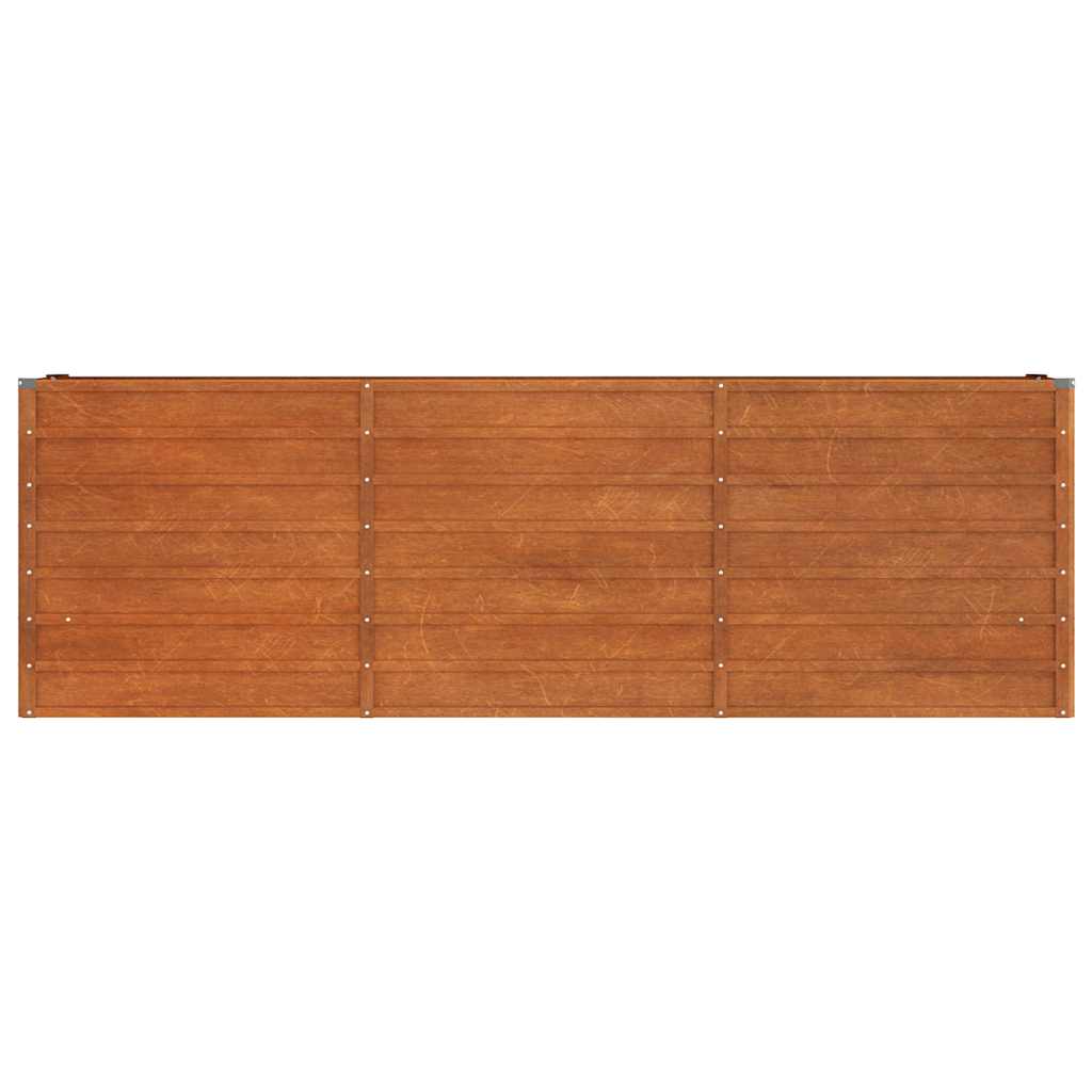 vidaXL Jardinière surélevée Rouillée 240x40x77 cm Acier Corten