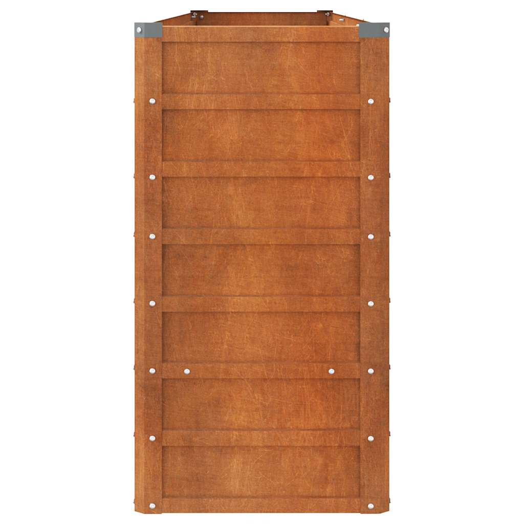 vidaXL Jardinière surélevée Rouillée 240x40x77 cm Acier Corten