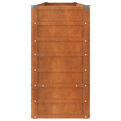 vidaXL Jardinière surélevée Rouillée 240x40x77 cm Acier Corten