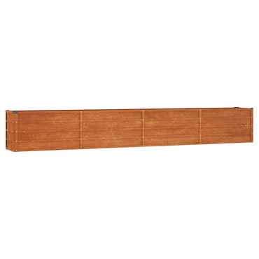 vidaXL Carré potager rouillé 320x40x45 cm acier Corten