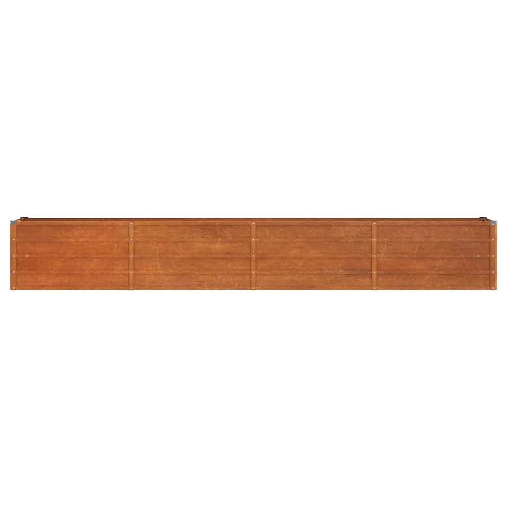 vidaXL Carré potager rouillé 320x40x45 cm acier Corten