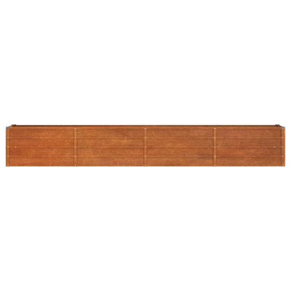 vidaXL Carré potager rouillé 320x40x45 cm acier Corten