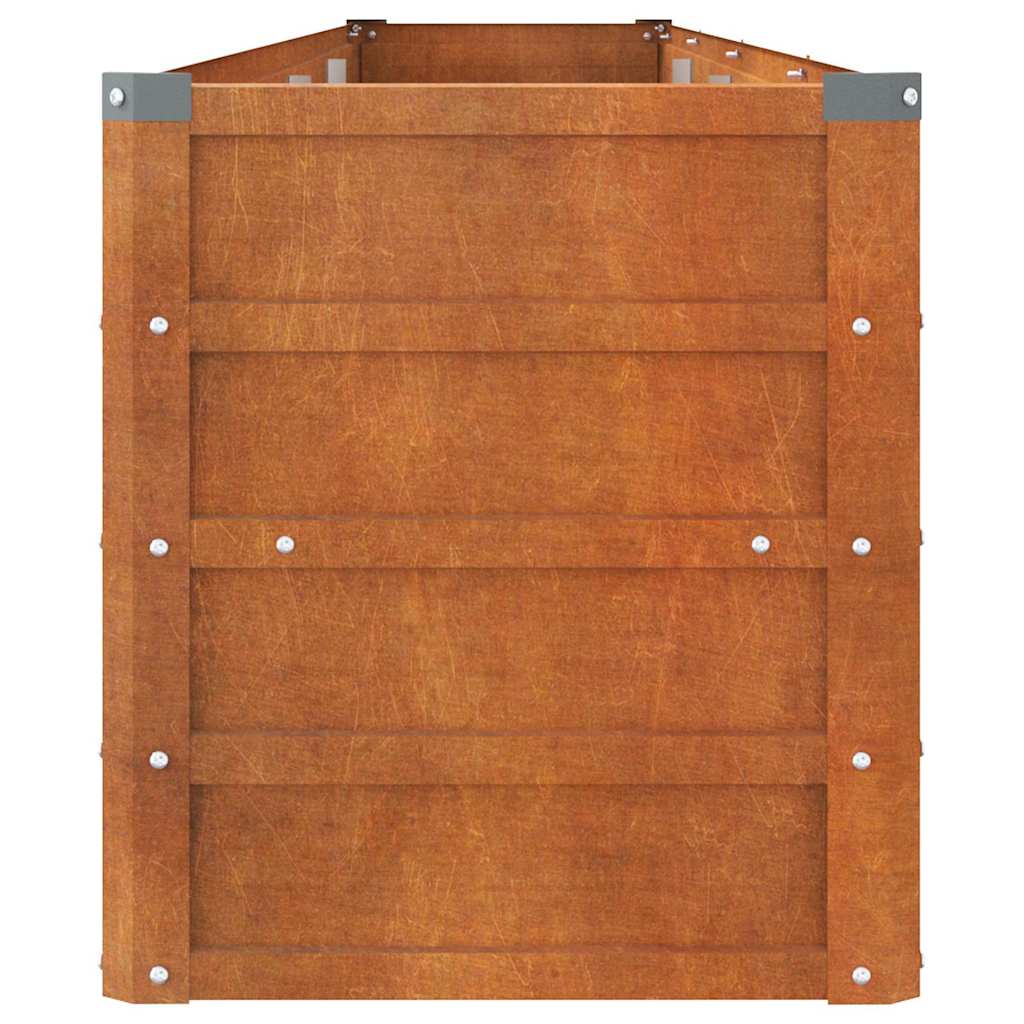 vidaXL Carré potager rouillé 320x40x45 cm acier Corten