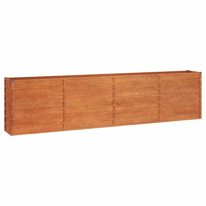 vidaXL Carré potager rouillé 320x40x77 cm Acier Corten