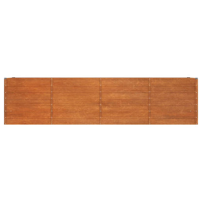 vidaXL Carré potager rouillé 320x40x77 cm Acier Corten