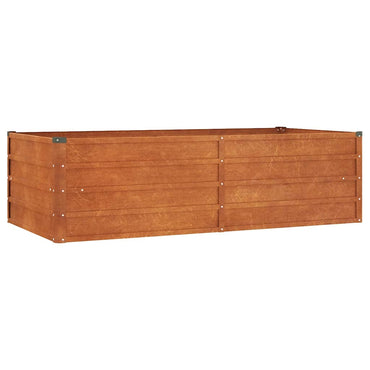 vidaXL Carré potager rouillé 160x80x45 cm acier Corten