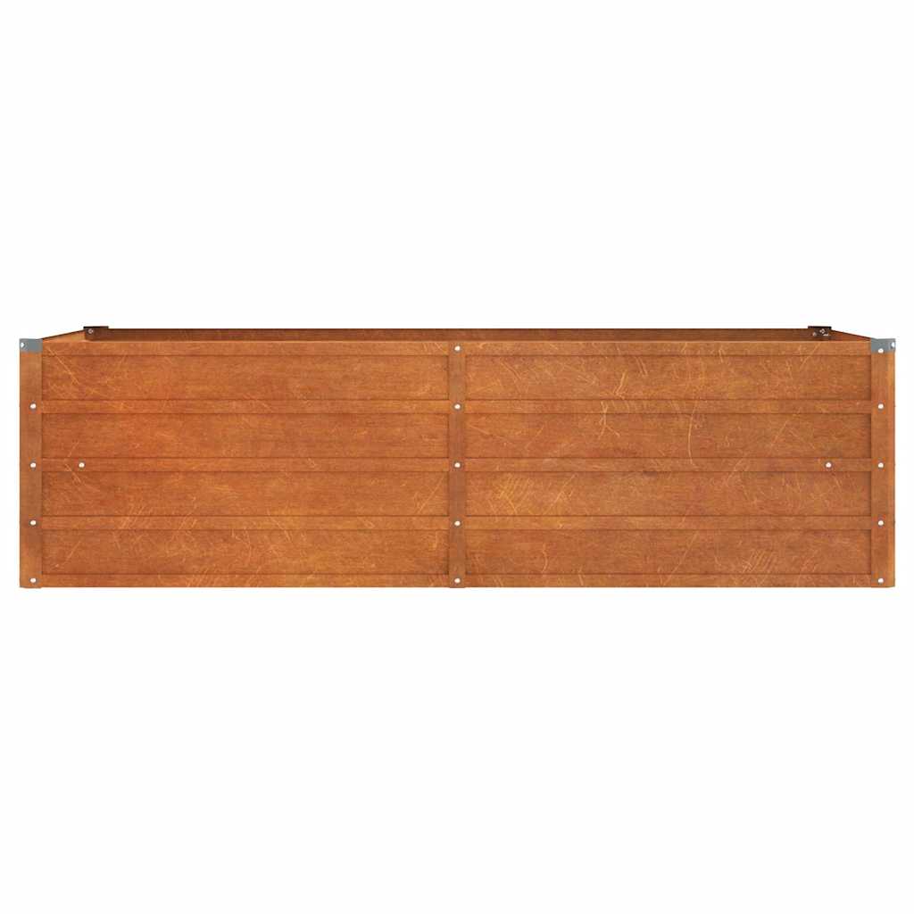 vidaXL Carré potager rouillé 160x80x45 cm acier Corten