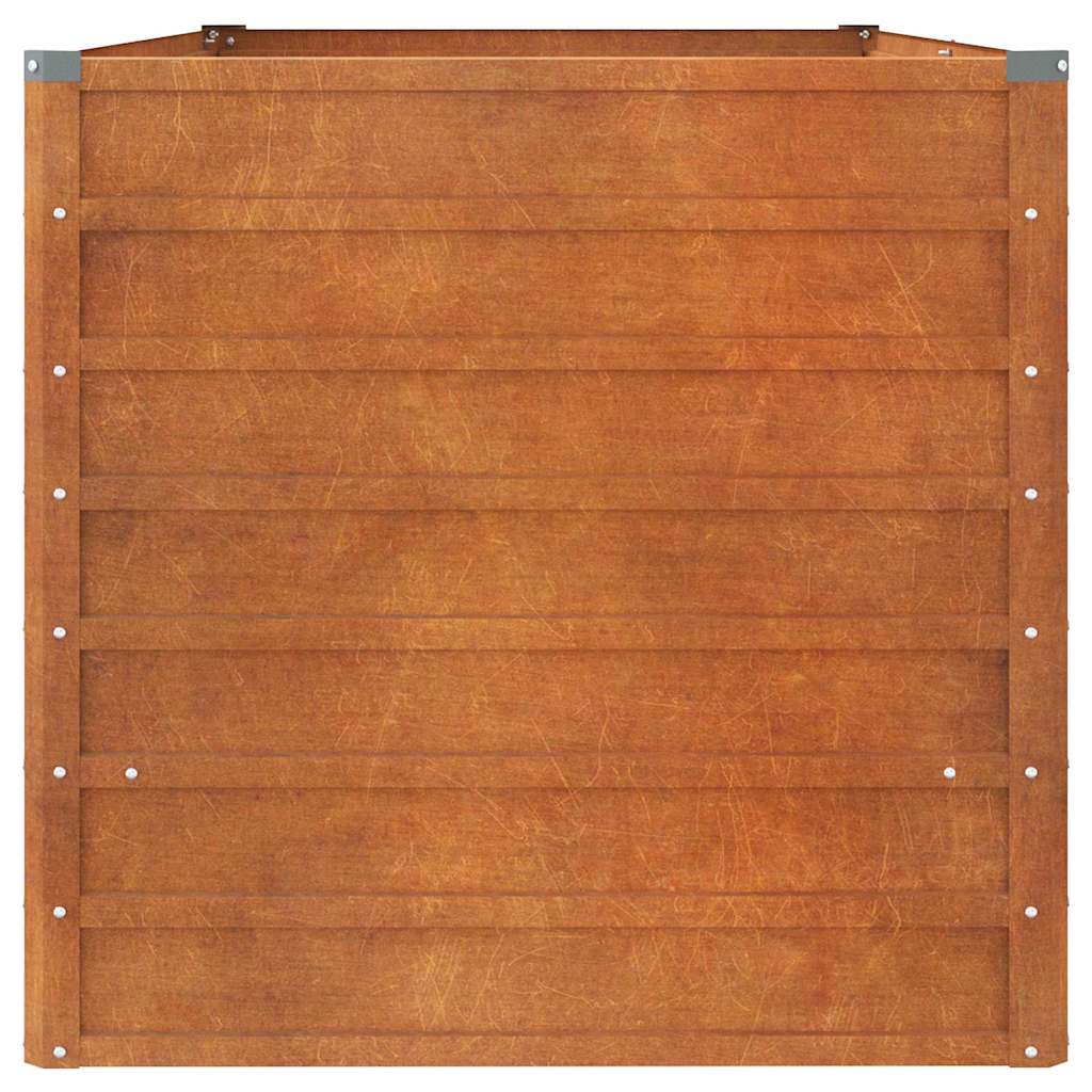 vidaXL Carré potager rouillé 160x80x77 cm Acier Corten