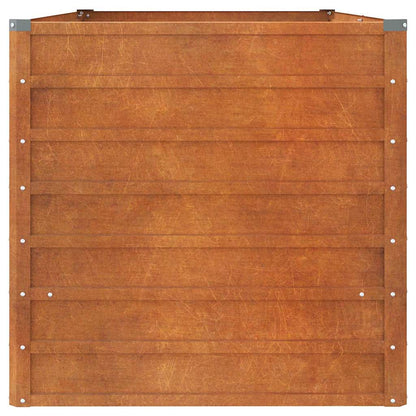 vidaXL Carré potager rouillé 160x80x77 cm Acier Corten