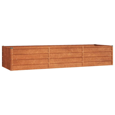 vidaXL Carré potager rouillé 240x80x45 cm en acier Corten