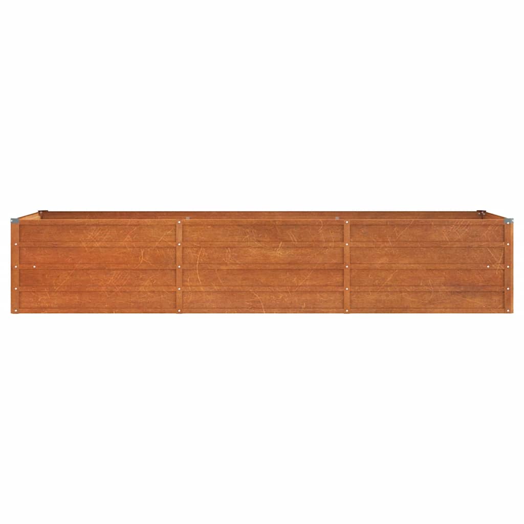 vidaXL Carré potager rouillé 240x80x45 cm en acier Corten