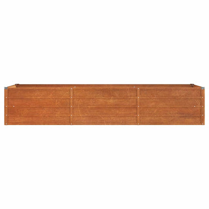 vidaXL Carré potager rouillé 240x80x45 cm en acier Corten