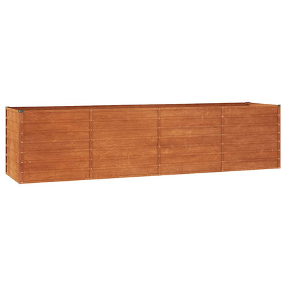 vidaXL Carré potager rouille 320x80x77 cm Acier Corten