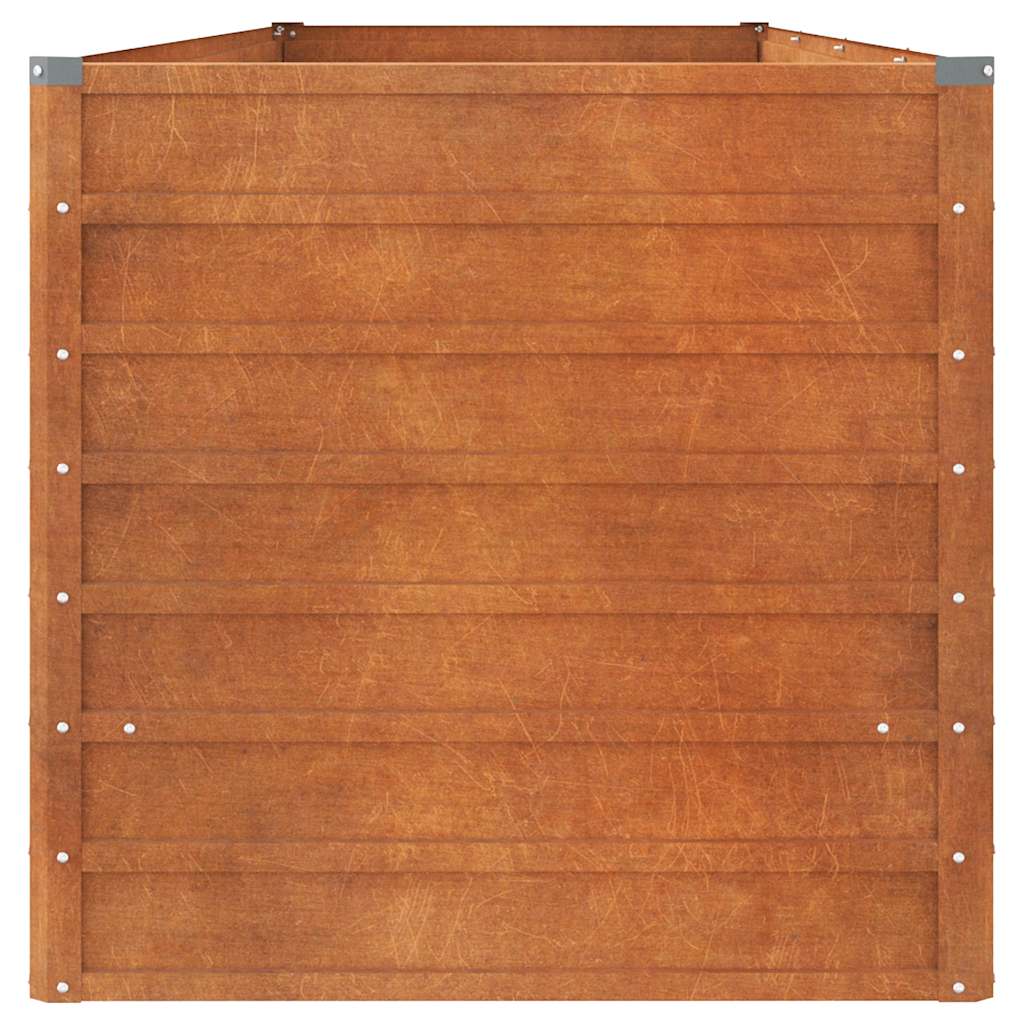 vidaXL Carré potager rouille 320x80x77 cm Acier Corten