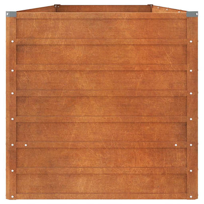 vidaXL Carré potager rouille 320x80x77 cm Acier Corten