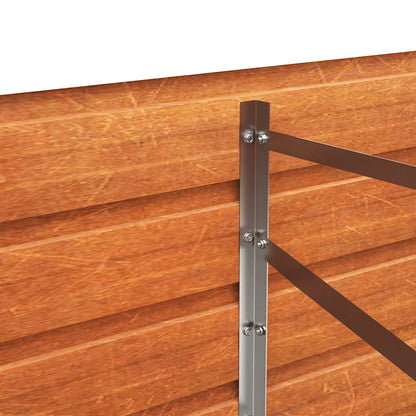 vidaXL Carré potager rouille 320x80x77 cm Acier Corten