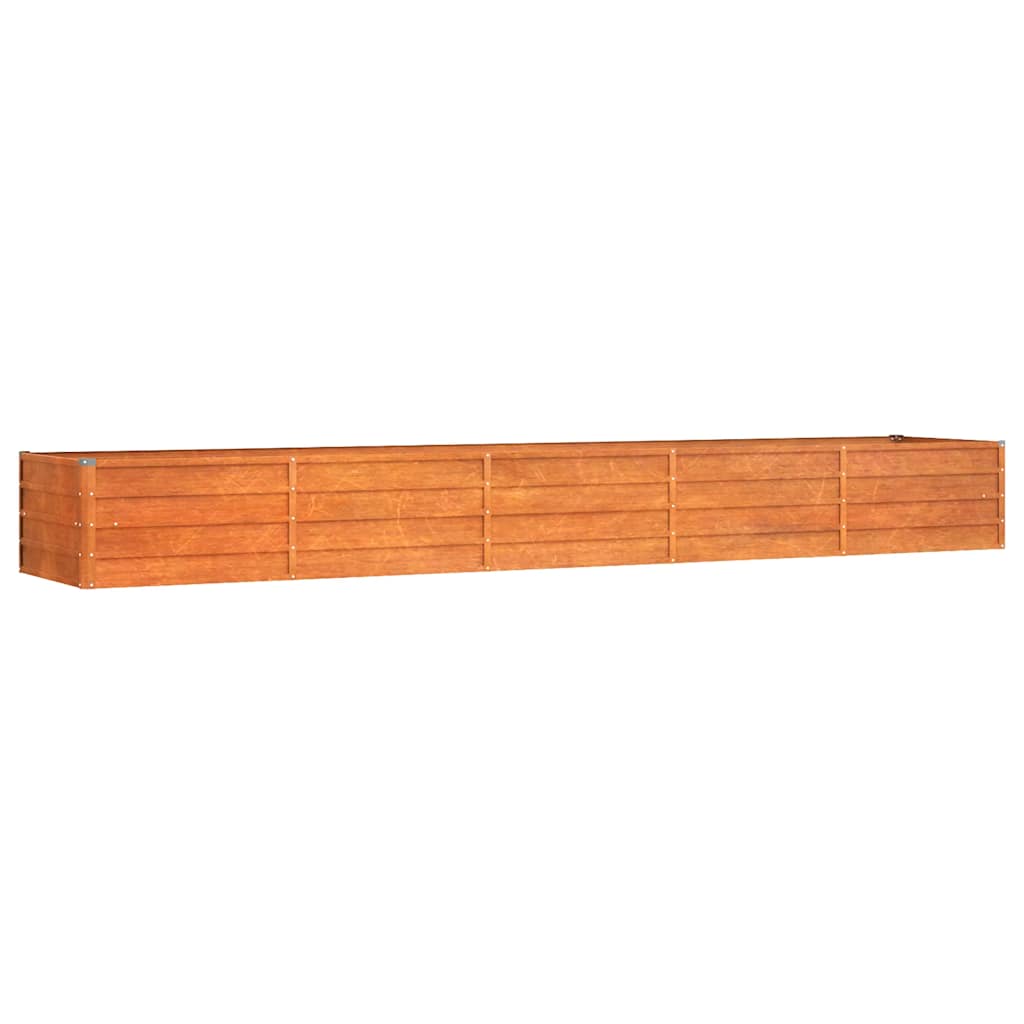 vidaXL Jardinière surélevée rouille 400x80x45 cm acier Corten