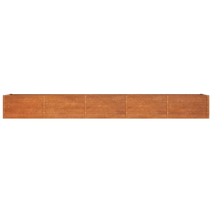 vidaXL Jardinière surélevée rouille 400x80x45 cm acier Corten