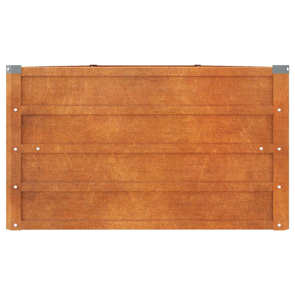 vidaXL Jardinière surélevée rouille 400x80x45 cm acier Corten