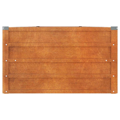 vidaXL Jardinière surélevée rouille 400x80x45 cm acier Corten