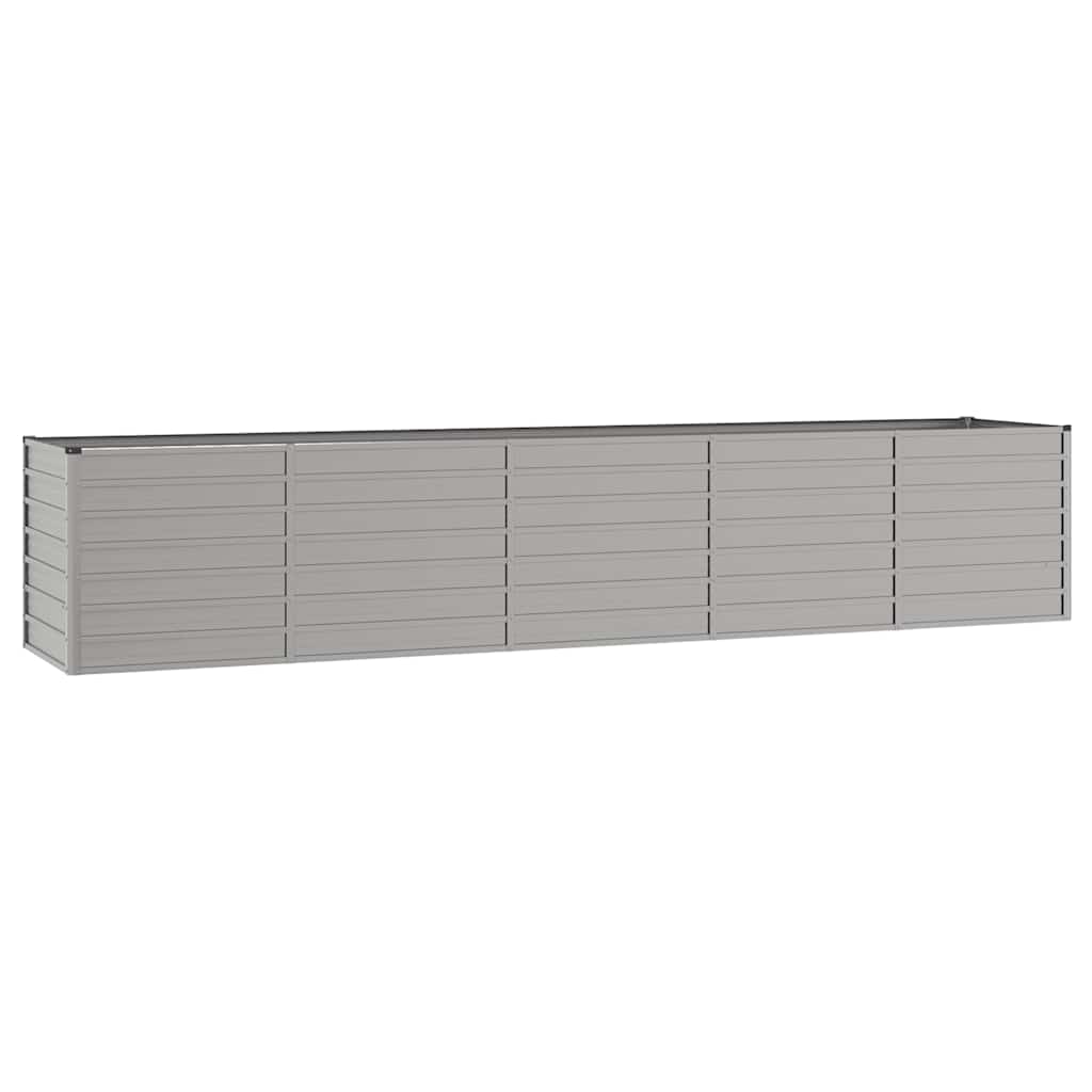 vidaXL Carré potager rouillé 400x80x77 cm Acier Corten