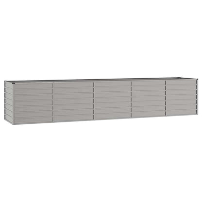 vidaXL Carré potager rouillé 400x80x77 cm Acier Corten