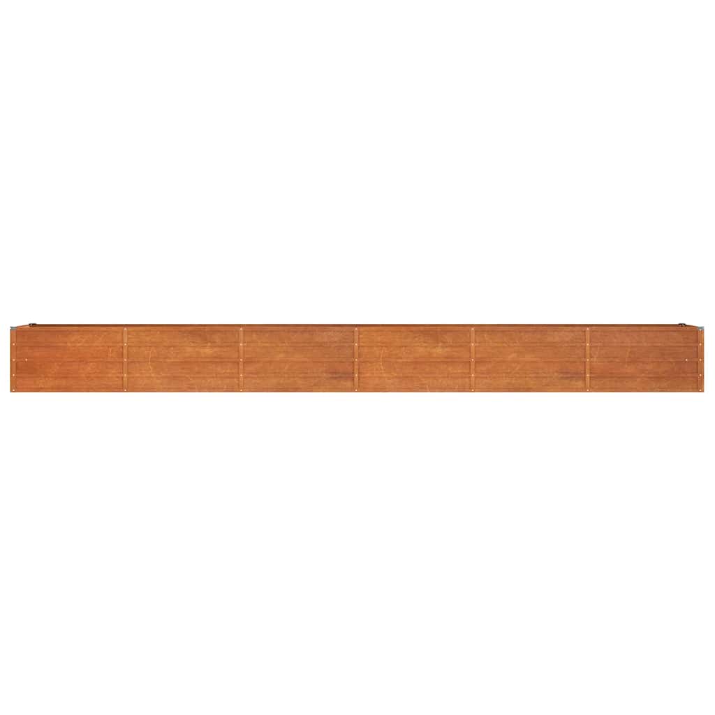 vidaXL Jardinière surélevée rouillée 480x80x45 cm en acier Corten