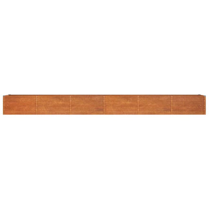 vidaXL Jardinière surélevée rouillée 480x80x45 cm en acier Corten