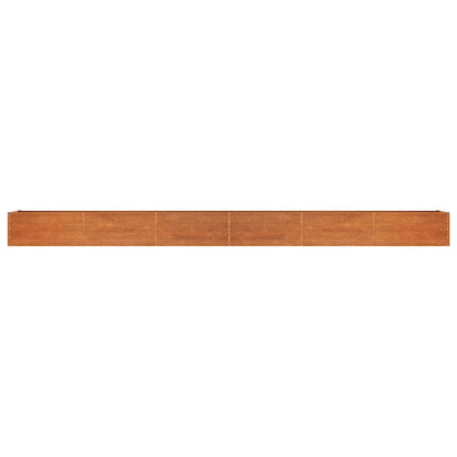 vidaXL Carré potager Rouille 600x80x45 cm Acier Corten