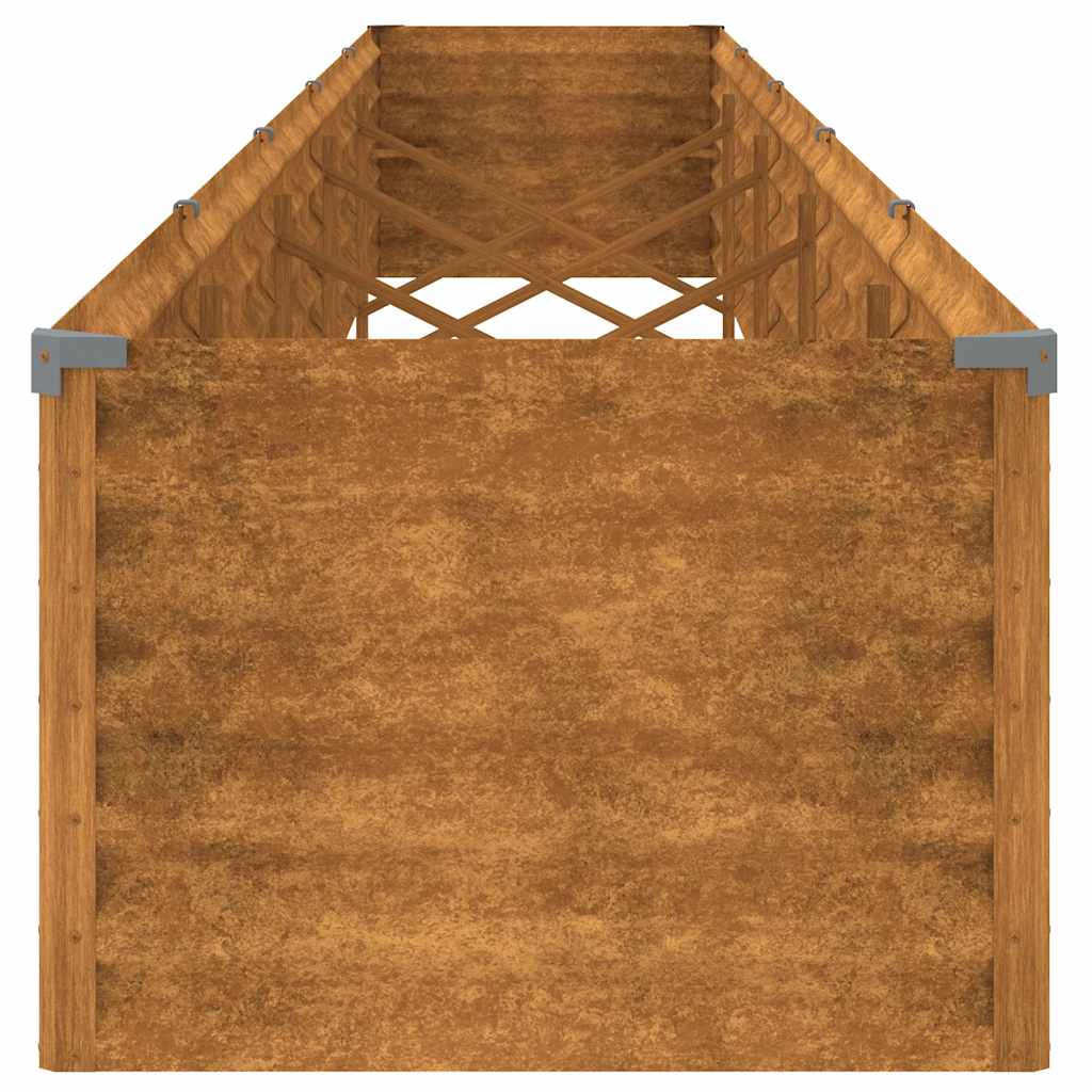 vidaXL Garten-Hochbeet 482 x 50 x 36 cm Cortenstahl