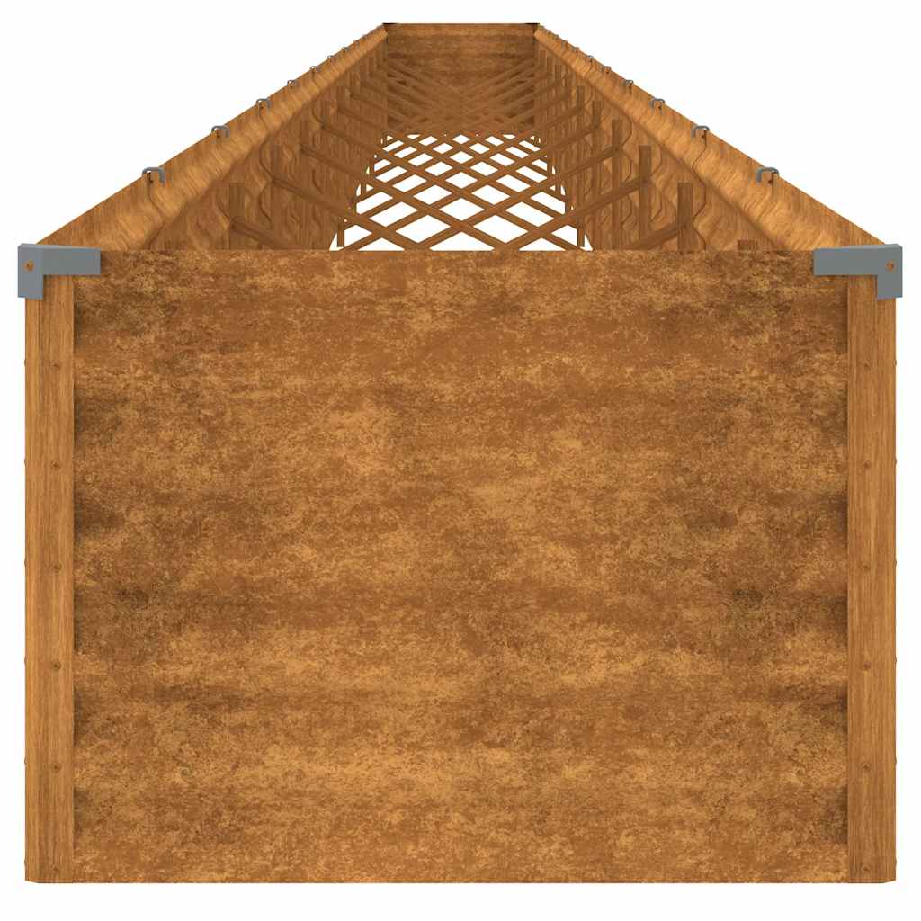 vidaXL Hochbeet 1152x50x36 cm Cortenstahl