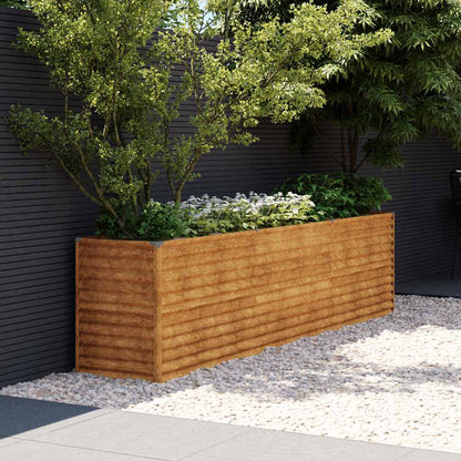vidaXL Garten-Hochbeet 291 x 50 x 69 cm Cortenstahl