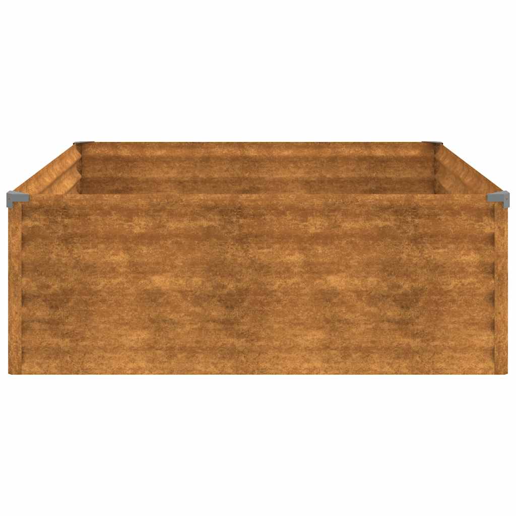 vidaXL Hochbeet 100x100x36 cm Cortenstahl