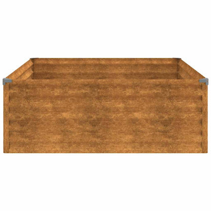 vidaXL Hochbeet 100x100x36 cm Cortenstahl