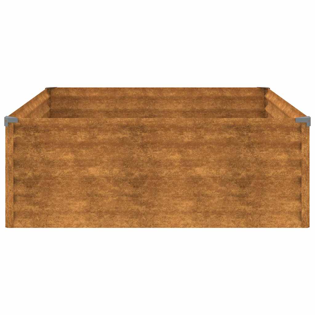 vidaXL Hochbeet 100x100x36 cm Cortenstahl