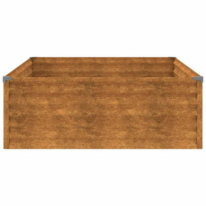 vidaXL Hochbeet 100x100x36 cm Cortenstahl