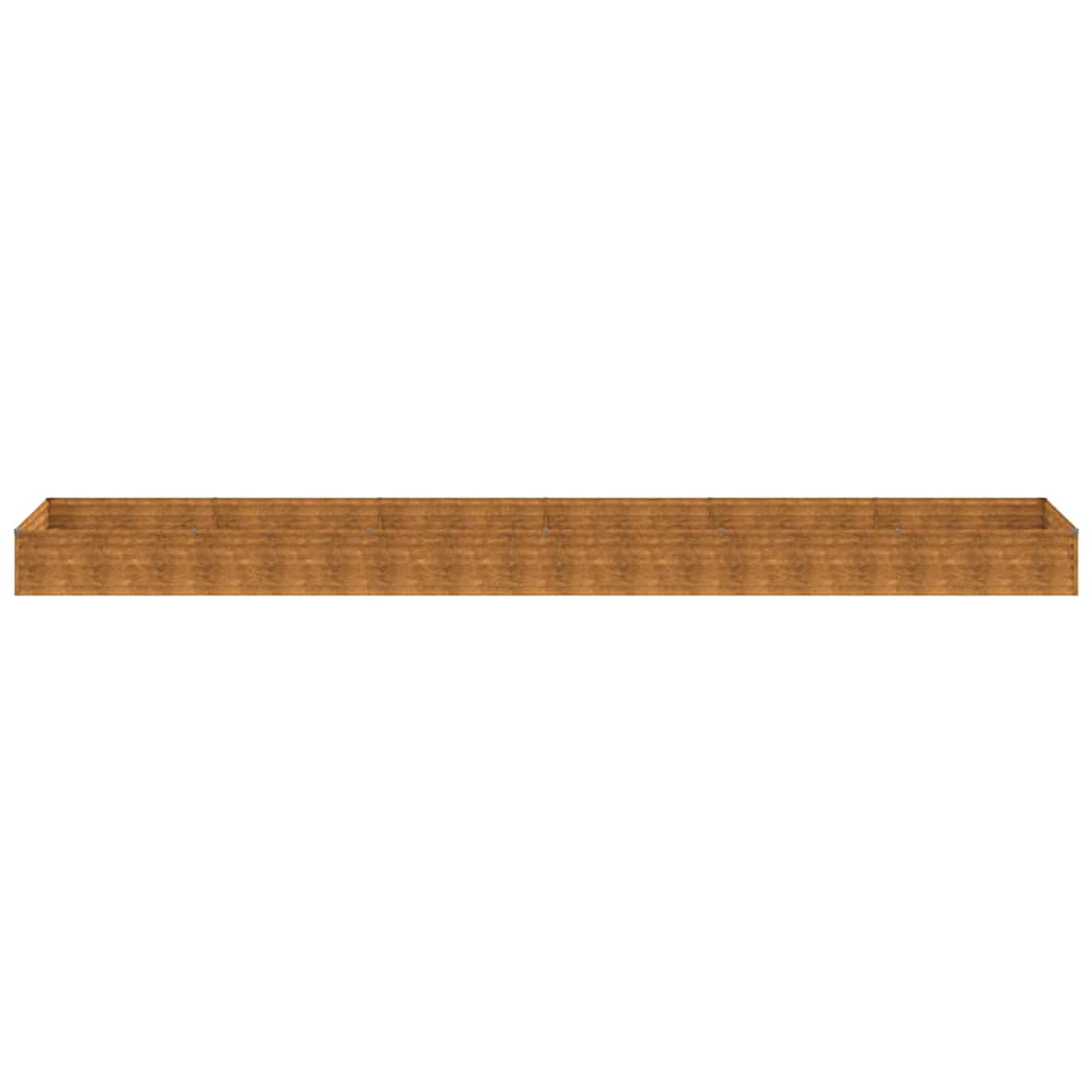 vidaXL Hochbeet 579x100x36 cm Cortenstahl