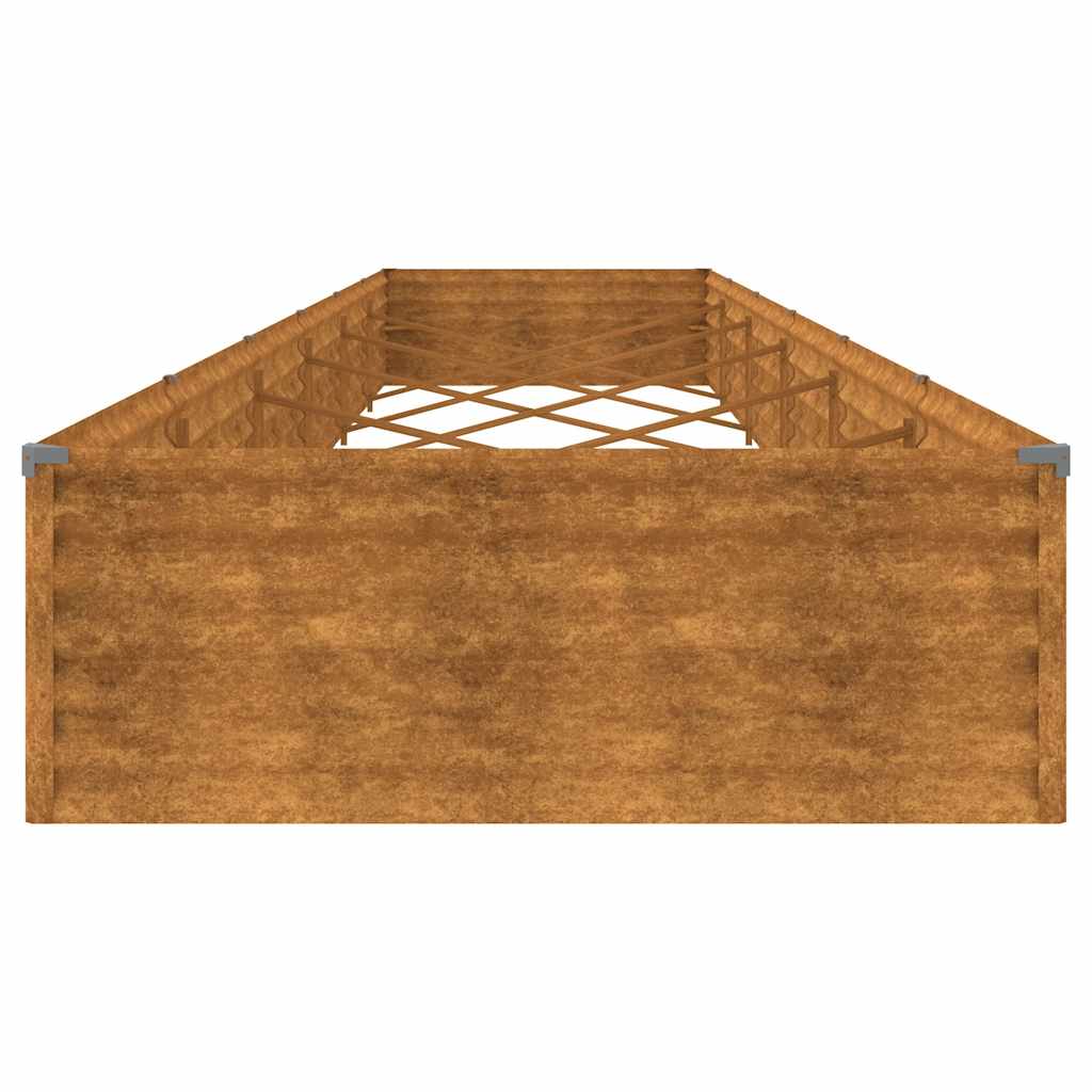 vidaXL Hochbeet 579x100x36 cm Cortenstahl