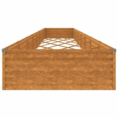 vidaXL Hochbeet 770x100x36 cm Cortenstahl