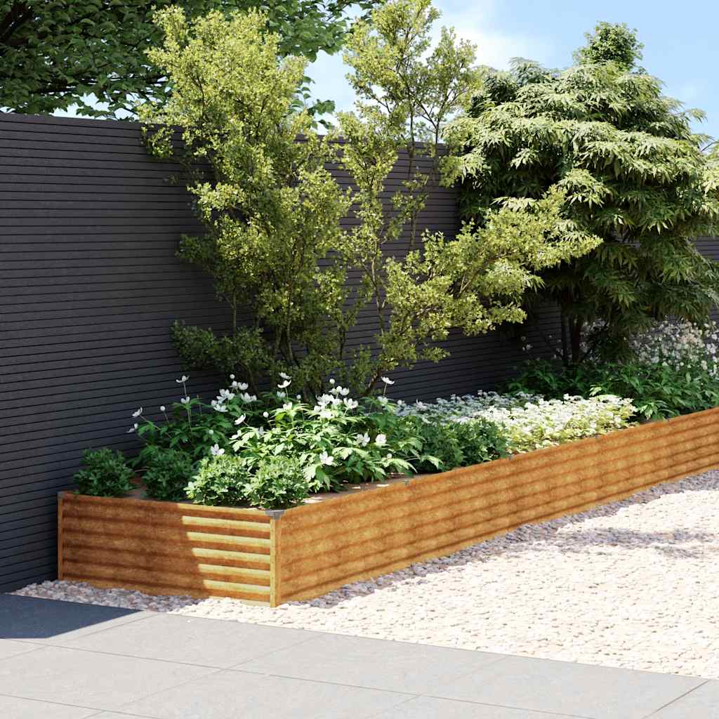 vidaXL Hochbeet 770x100x36 cm Cortenstahl