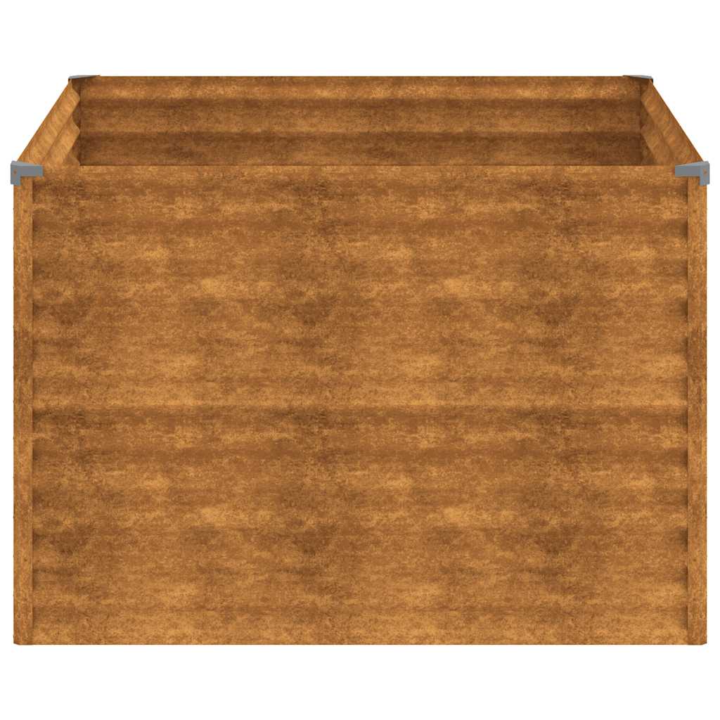 vidaXL Carré potager 100x100x69 cm Acier Corten
