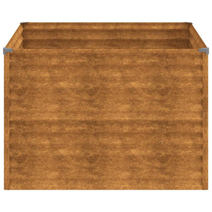 vidaXL Carré potager 100x100x69 cm Acier Corten